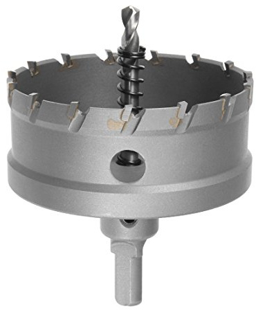 sourcing map Hartmetall Lochschneider, Lochsägen für 5mm Edelstahlblech Metall 80mm