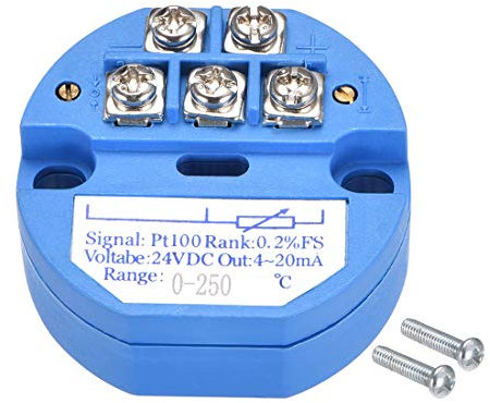 sourcing map PT100 Temperatursensor Sender 24V DC 4-20mA 0 ℃ bis 250 ℃