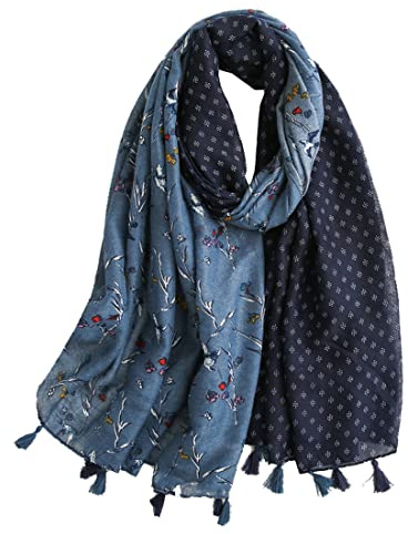 Ecroon Schal Frauen Elegant Damen Scarf Bandana Warmer Leicht Schals Tücher Stolen für den Winter Mädchen Geschenk
