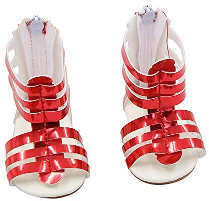 Aeromdale Puppenschuhe Sandalen Schuhe für 45,7 cm große American Girls Puppen 46 cm Puppenzubehör Spielzeug – Rot – 1 Paar