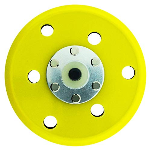 SabreCut 1pc OSSCDA004 125mm 6 Hole Medium Orbital Sander Backing Pad | Compatible with Dual Action Sanders, medium hook and loop pad holds abrasives securely for consistent sanding