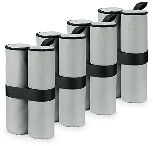 RIOGOO 4er-Pack Pavillon Sandsäcke Industriequalität Hochleistungs-Doppelgenähte Sand Tasche, Beingewichte für Pop-Up-Baldachin-Zelt Gewichtete Füße Tasche