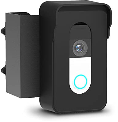 Way2Furn Anti-Theft Ring Doorbell Mount, Adjustable Video Doorbell Door Mount, No-Drill Video Doorbell Holder for Ring Blink and Most Video Doorbells