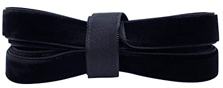 GIVBRO 1,3 cm Lacci per scarpe in velluto nastri piatti larghi scarpe lacci per scarpe da passeggio stivali scarpe da ginnastica accessori nero, 160 cm