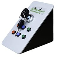 LS Seitenkonsolen Seitenkonsole XS (V3) (PC, Mac) [NEU] LS25 Simulator USB (2 Zündschlüssel, Zündschloss, 6 frei belegbare Tasten) Gehäuse in Schwarz/Grau