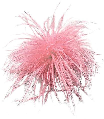 Uposao Feder Brosche für Frauen und Mädchen, Flauschige Ansteckbrosche Trachten-Brosche Haar Accessoire Fascinator Kopfbedeckung für Party Dekoration Hochzeit Weihnachten