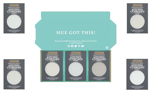 Rust-Oleum Kitchen Cupboard Paint in Matt Finish – Delicate Greys Tester Box