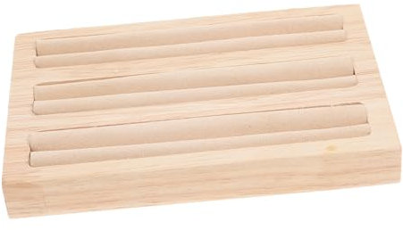 MUCKLILY 1stück Beech Jewelry Tray Für Ringe Eleganter Schmuck Organizer Für Ohrringe Ringe Und Accessoires Platzsparend Modisch Und Praktisch Für Schmuckaufbewahrung Dem Desktop