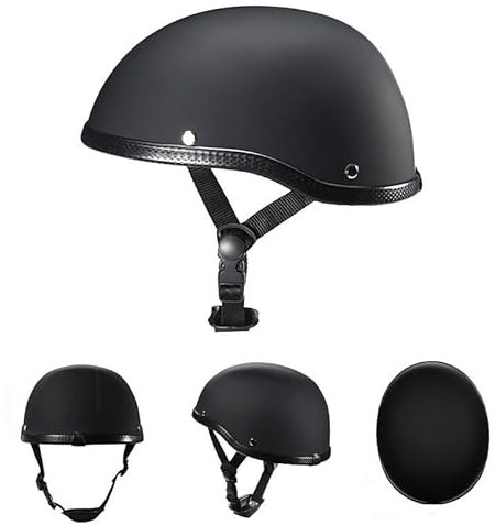 Retro Motorrad-Kinder-Halbgesichtshelm, Modischer Vintage Jet-Helm 3/4 für Mofas, DOT-zertifiziert - Roller/Strasse-Cruiser/ATV Elektrisch(D,S)