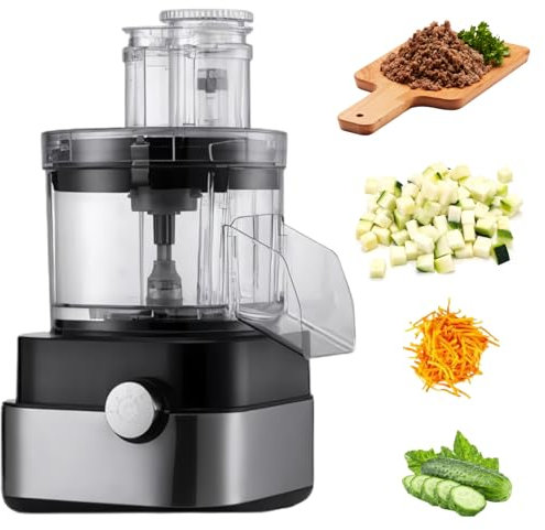 LFfwynog Verdura de Cocina de 5L, picadora de Carne eléctrica para Carne/Pescado/Verduras/Alimentos para bebés