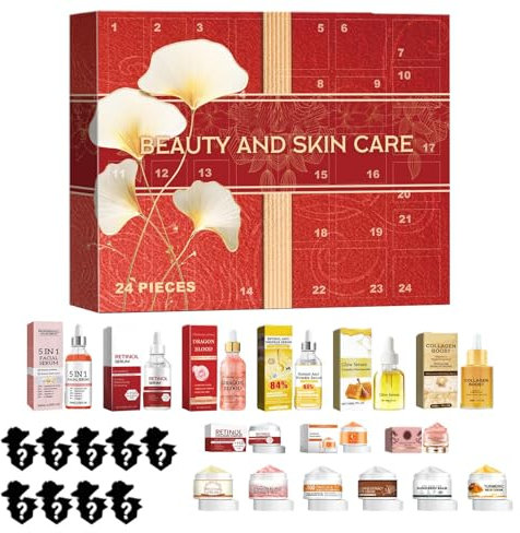 Hautpflege-Adventskalender 2024, Weihnachts Beauty Adventskalender, Weihnachts-Adventskalender 2024 Schönheits-Hautpflege Für Frauen