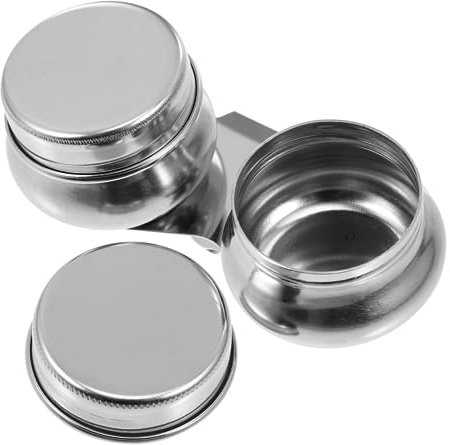 HAPINARY 3stücke Teiliges Edelstahl Mischbecher Für Farbe Und Öl Praktische Malutensilien Mit Clip Und Deckel Wiederverwendbar Und Langlebig Für Künstler Und Hobby-Maler