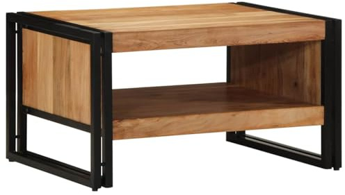 vidaXL Couchtisch 70x50x38 cm Massivholz Akazie