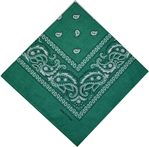 Bandana Halstuch Biker 1er 3er 6er 12er Pack Nikki Tuch Schal Paisley Kopftuch 100% Baumwolle 25 Farben