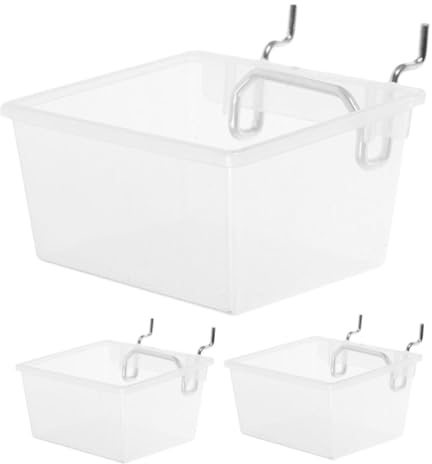 Uonlytech Contenitori Per Pannelli Forati Design Ispessito Realizzati in Materiale Pregiato Scatola Trasparente Per Vedere Contenuto Compatto Per Risparmiare Spazio Per Organizzare Accessori