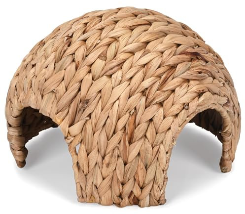 Meerschweinchenhaus Naturgras Meerschweinchenversteck Kreative sichere Meerschweinchenhütte Komfortable Kaninchenhäuser und Verstecke Kaninchenhaus zum Spielen und Schlafen Kaninchenhäuser Ve