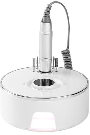 Fresa de uñas 13 en 1 con batería para uñas de gel, profesional 35000 rpm, fresa de uñas eléctrica con batería de 4000 mAh e indicador LED LED, lima de uñas, fresadora de uñas, manicura, pedicura, set