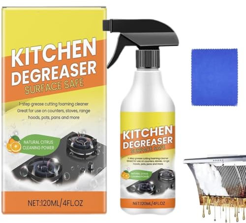 Kitchen Degreasing Foam Cleaner,Household Kitchenware Stain Cleaner,Kitchen Cleaner Spray Degreaser,Bubble Cleaner Foam Spray,for Range Hood, Oven, Pots (1 Pcs)