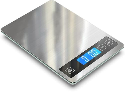 Balanza digital de cocina,15 kg/33lb con 1g/0.1oz de precisión，Balanza eléctrica para pesar alimentos para cocinar，panadería, con función de tara,Balanza para hornear recargable por USB tipo C.