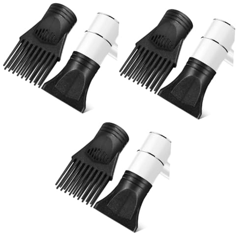 SHERCHPRY 3 set Ugello Per Asciugacapelli Ugello Universale Per Asciugacapelli Con Pettine i Kiss Di Ricambio Con Accessori Pettine 2 pezzi * 3