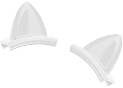 XuQiZZpp Accesorios de silicona de moda para orejas de gato para personalizar auriculares con estilos, accesorios de orejas de gato