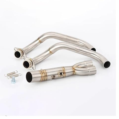 DZNEFYUP Silencieux Échappement Moto pour Y&amaha pour Tracer 7 GT pour Tracer 700 GT MT-07 FZ-07 FZ07 MT 07 2014-2023 Tuyau Avant Silencieux Échappement Moto(700 GT 16-19)