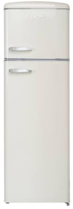 FrigeluX Réfrigérateur Retro Vintage Crème 2 portes RFDP246RCD 245L