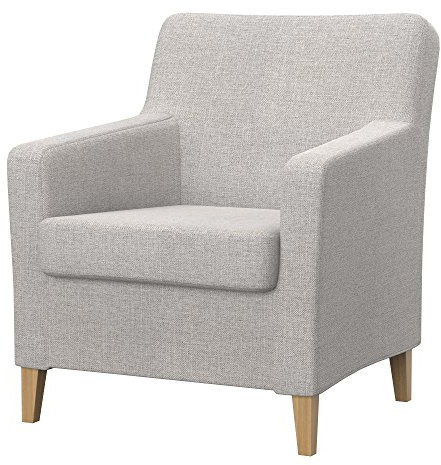 Soferia Sesselschoner Kompatibel Mit KARLSTAD Sessel Sesselbezug Sesselüberzug Sesselhusse Cover Einfache Reinigung Allergiefrei Naturel Beige