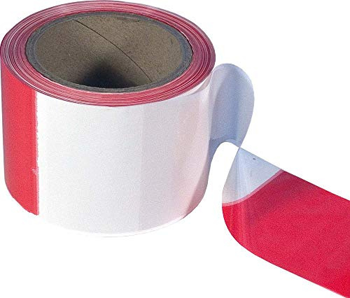 Format 4011645015454 – Absperrband 60 mm rot/weiss selbstk. A 66 m