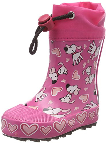 Beck Flickor hundar gummistövlar, Rosa rosa 06, 25 EU