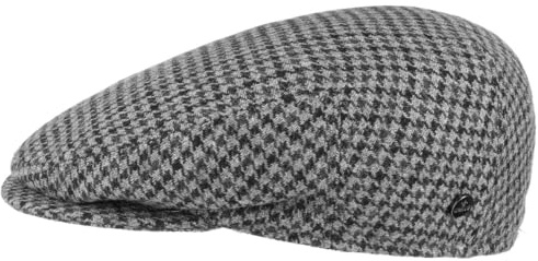LIERYS Britain Flatcap Hahnentritt Mehrfarbig Made in Italy Herren Sommer Winter