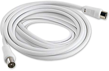 Vetrineinrete® Cavo prolunga antenna TV coassiale connettore RG59 maschio/femmina da 1.5 3 e 8 metri collegamento di segnale audio e video digitale (8 metri) D50