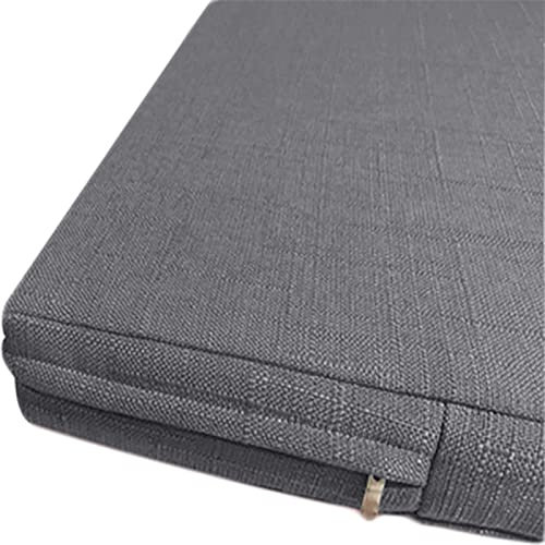 MOTT Abnehmbar Bankauflage mit Reißverschluss,Atmungsaktiv Sitzkissen 3cm Dicke Bankkissen für Innenbereich,Bankkissen Sitzauflage Terrasse/Esszimmer Gartenbankkissen,Waschbar