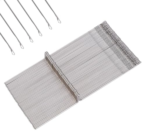 Strickmaschinennadeln aus Stahl, Strickmaschine Nadel, 50 Stück Stahl Strickmaschinennadel, DIY Nähwerkzeug Zubehör passend Strickmaschine Nadel Stahl Nadeln Set für Srp325, Srp50, Srp60