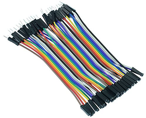 40pcs Dupont Male to Female 10cm Solderless Jumper Wire Breadboard Connectors