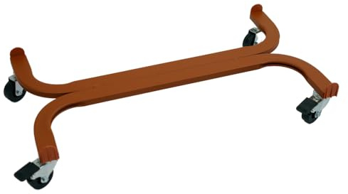 Tecnokit: Carrello portapiante, Varie Dimensioni, con Ruote industriali Ø 5 cm, Struttura in Acciaio, Adatto per Interni ed Esterni, Giardinaggio. (Rettangolare cm 80, Cotto)