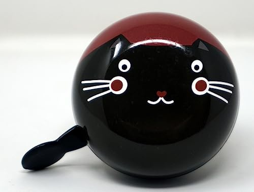 Ding Dong Fahrradklingel Katze Karter Cat im klassischem Retro Look ca. Ø 80 mm Fahrrad Klingel Glocke
