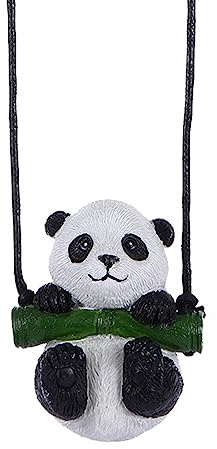 Auto Schaukel Ornament Panda Dekoration Innenspiegel Niedlich Automatische Aufhängung Zubehör für Haus Büro Auto