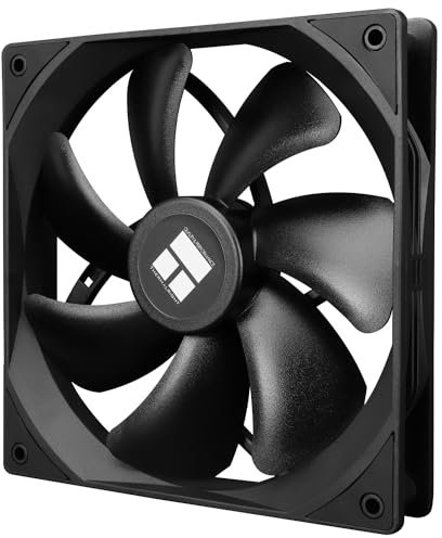 Thermalright TL-C14C - Ventilateur de processeur PWM haute performance - Vitesse 1500 tr/min - Compatible avec ordinateur de bureau - 140 mm - Noir