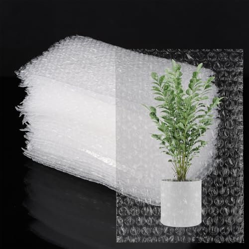 ZOFUN 100 Stück Luftpolsterbeutel Transparent, 13x20CM Bubble Wrap, Bubble Wrap Bags, Luftpolstertaschen klein, Luftpolsterfolie Verpackungschips Bubble Bags für Versand Verpackung,Stoßfeste