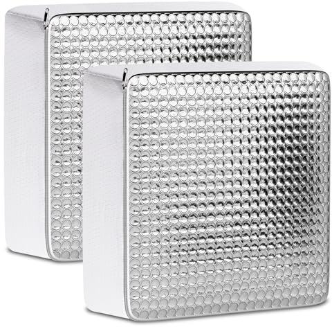 2 aisladores de tragaluz para caravana de 14 x 14 x 2.8, aisladores de ventilación de RV y cubiertas de tragaluz, fundas de ventilación impermeables para caravana interior, almohada de tragaluz para