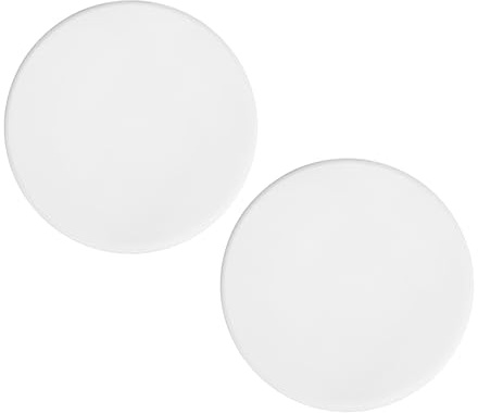 HOMSFOU 2er-Pack Transparente Acrylplatten-Requisiten – 14 cm Durchmesser – Kosmetik Schmuck Fotografie-