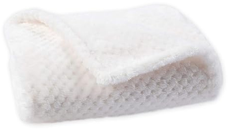 BESTORI Hundedecke Katzendecke waschbar weiche Haustier Decke für Hunde Katze Hundebett Matte Schlafunterlage Schutzdecke für Sofa Autositz Couch Bett, Weiß, 100x160cm