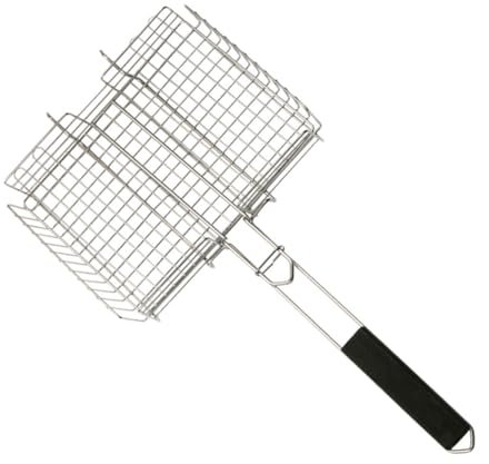 ROMISBABA 1pièce Barbecue Inoxydable Pour Cuisson De Poissons Et Viandes Plein Air
