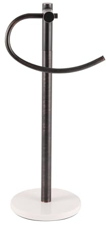 AGKXHDEC Moderno soporte para toallas de mano, diseño independiente con base de mármol, buena decoración y uso en el baño o la cocina para colgar toallas de mano en la encimera del tocador, toallero