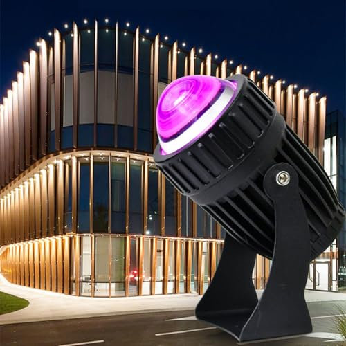 Faretto LED - Faretto Rotante A Lungo Raggio, Faretto LED A Fascio Stretto, Lampada Da Parete Per Esterni Impermeabile IP65 AC 85-265V Illuminazione Paesaggio, Proiettore Di Luce A Fascio Lungo(White,