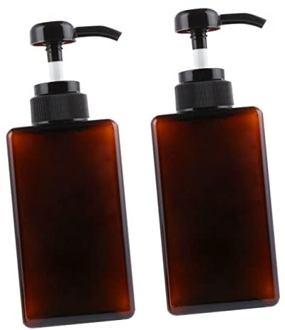 CALLARON 2 Pezzi Distributore a Pompa Ricaricabile Per Lozione Da Viaggio e Casa Nel Colore Marrone