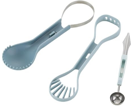 Cortador de bolas de frutas y cortadores de frutas de acero inoxidable | Herramienta de corte, herramienta ligera para tallar melón para casa, restaurante, fiesta, camping