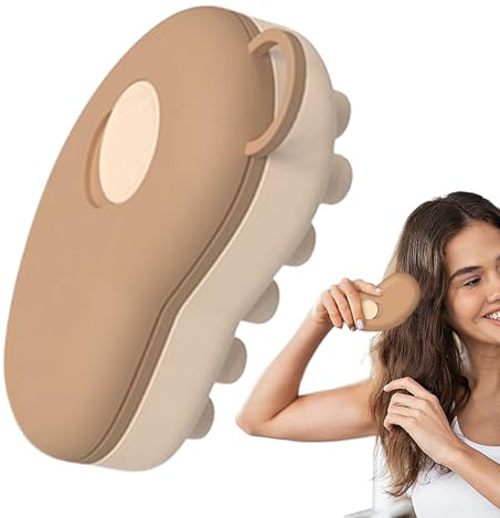 Massagekamm, eiskühlender Kopfhaut-Massagekamm – abnehmbares multifunktionales Schönheitswerkzeug, Haarentspannungsbürste für Männer und Frauen, Haarpflege