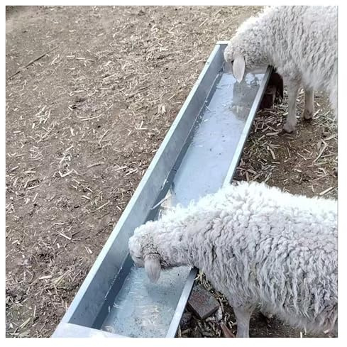 Futtertrog für Vieh, Rinder, Schafe, groß, verdickt, für Nutztiere, Traglast 14,5 kg/29 kg/56,2 kg, leicht zu reinigende Tier-Heu-Futterspender